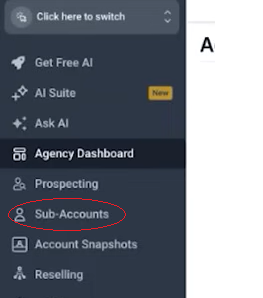 gohighlevel subaccount
